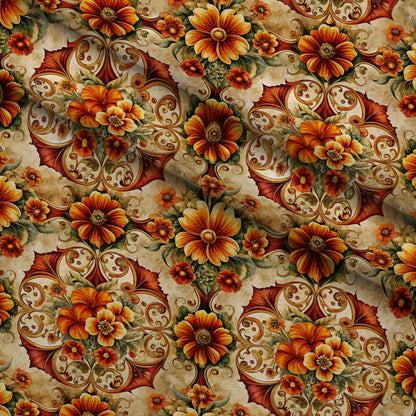 Rococo Blooms Pattern 41 Minky Fabric