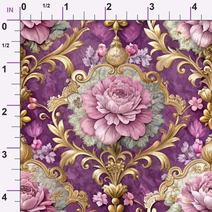 Rococo Blooms Pattern 42 Minky Fabric