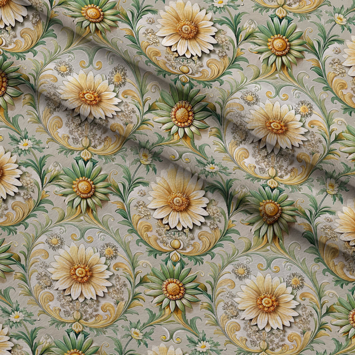 Rococo Blooms Pattern 48 Minky Fabric