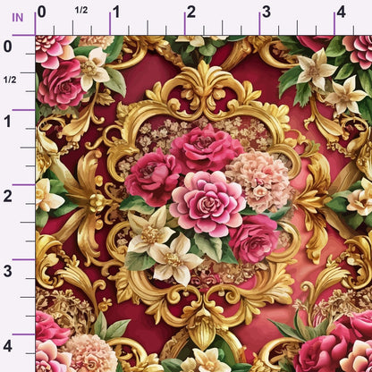 Rococo Blooms Pattern 49 Minky Fabric