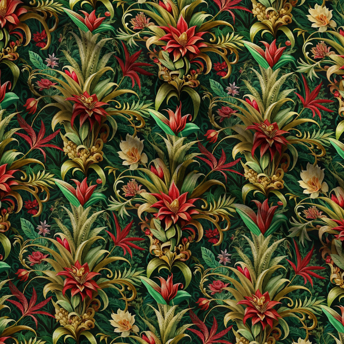 Rococo Blooms Pattern 54 Minky Fabric