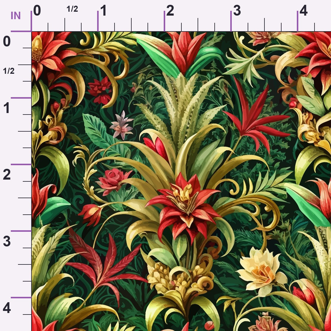 Rococo Blooms Pattern 54 Minky Fabric
