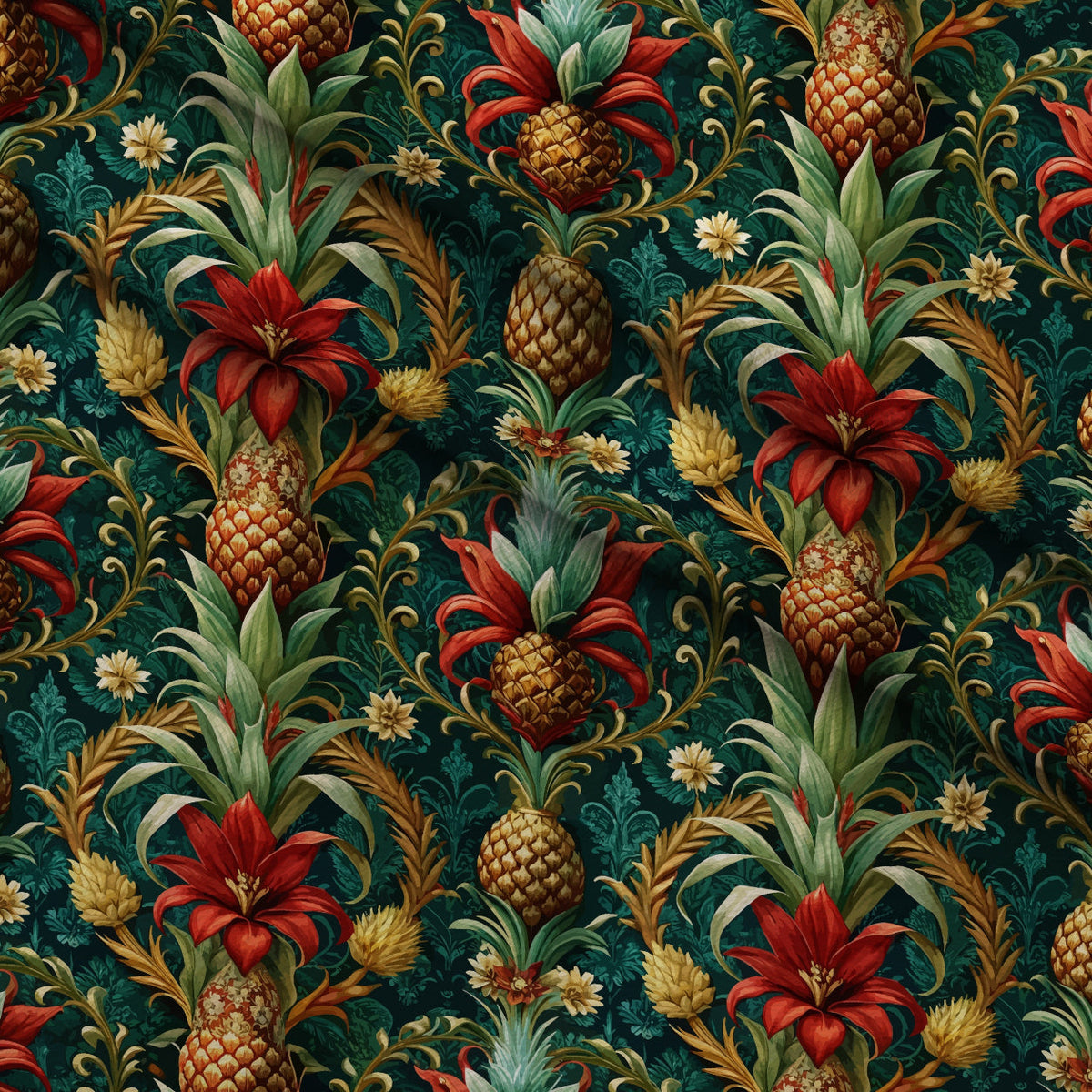 Rococo Blooms Pattern 57 Minky Fabric