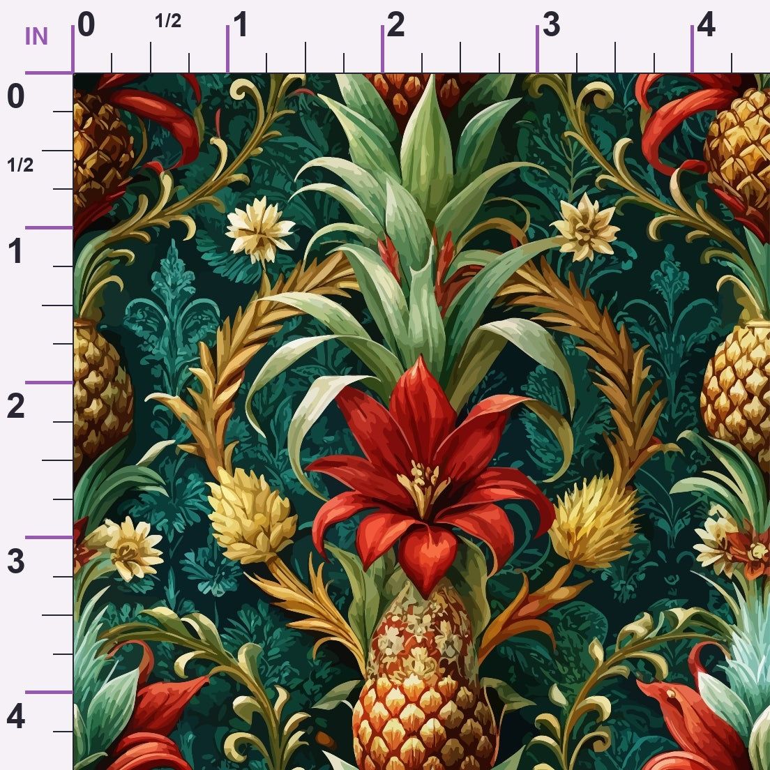 Rococo Blooms Pattern 57 Minky Fabric