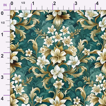 Rococo Blooms Pattern 58 Minky Fabric