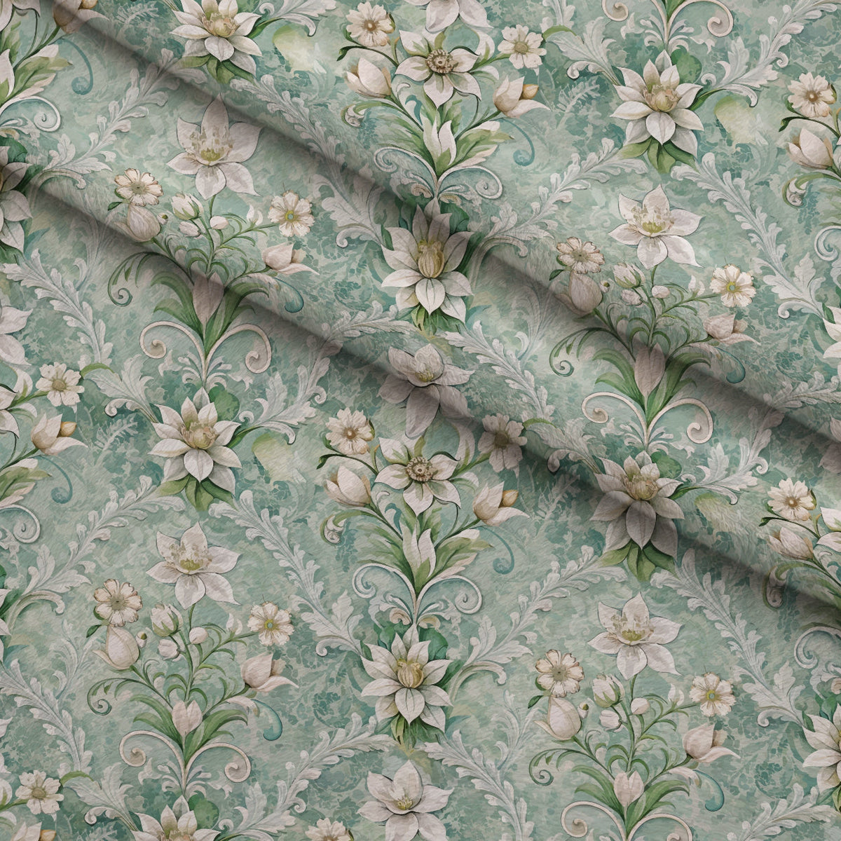 Rococo Blooms Pattern 68 Minky Fabric