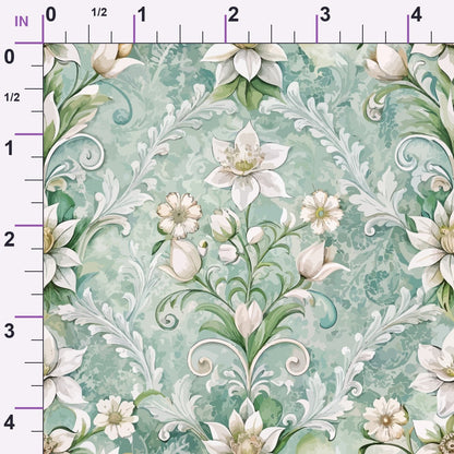 Rococo Blooms Pattern 68 Minky Fabric