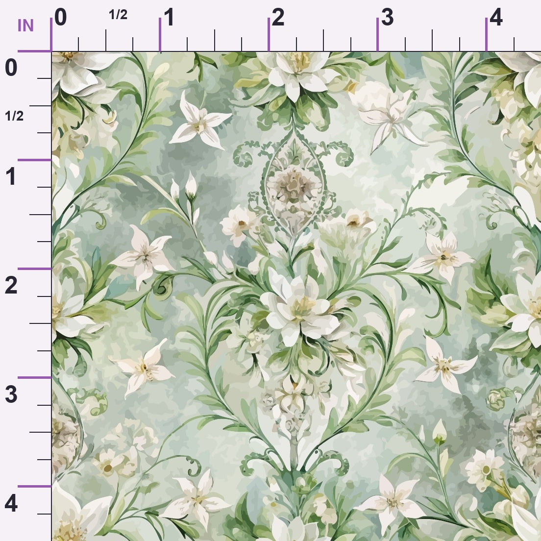 Rococo Blooms Pattern 69 Minky Fabric