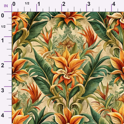 Rococo Blooms Pattern 74 Minky Fabric