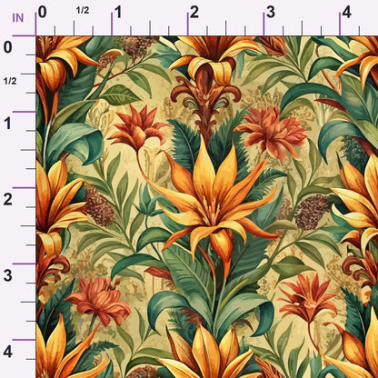 Rococo Blooms Pattern 75 Minky Fabric
