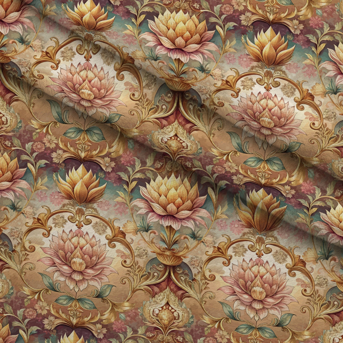 Rococo Blooms Pattern 76 Minky Fabric