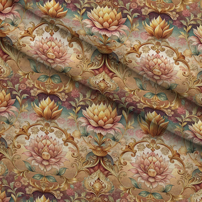 Rococo Blooms Pattern 76 Minky Fabric