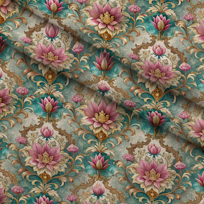 Rococo Blooms Pattern 77 Minky Fabric