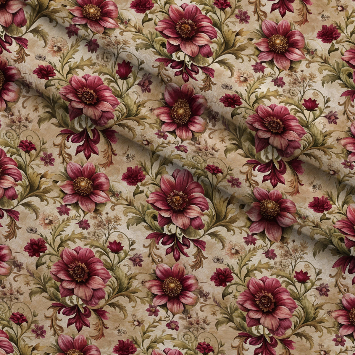 Rococo Blooms Pattern 79 Minky Fabric