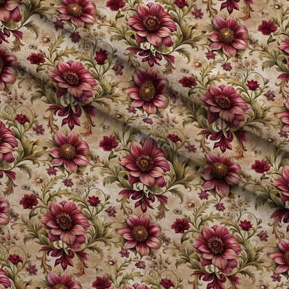 Rococo Blooms Pattern 79 Minky Fabric
