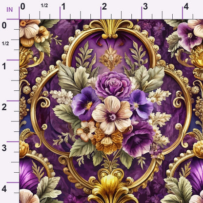 Rococo Blooms Pattern 80 Minky Fabric