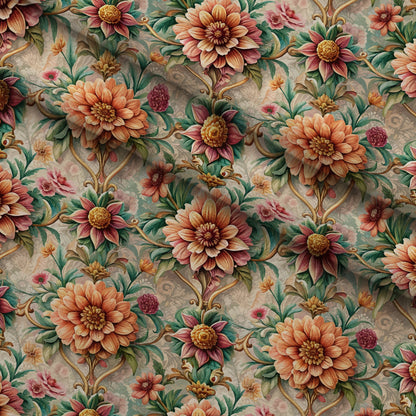 Rococo Blooms Pattern 88 Minky Fabric