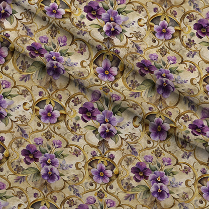 Rococo Blooms Pattern 90 Minky Fabric