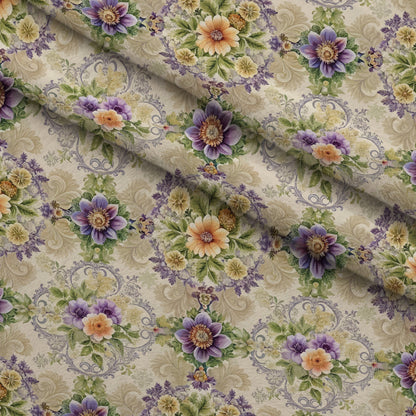 Rococo Blooms Pattern 92 Minky Fabric