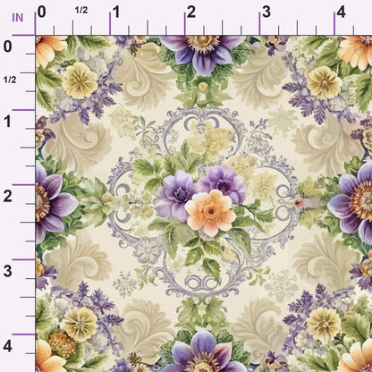 Rococo Blooms Pattern 92 Minky Fabric