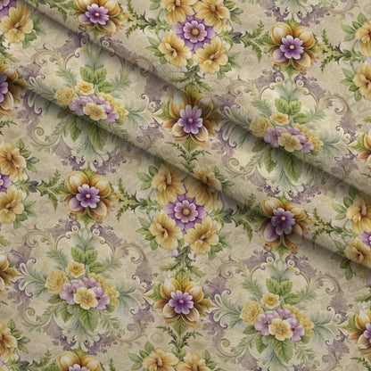 Rococo Blooms Pattern 93 Minky Fabric