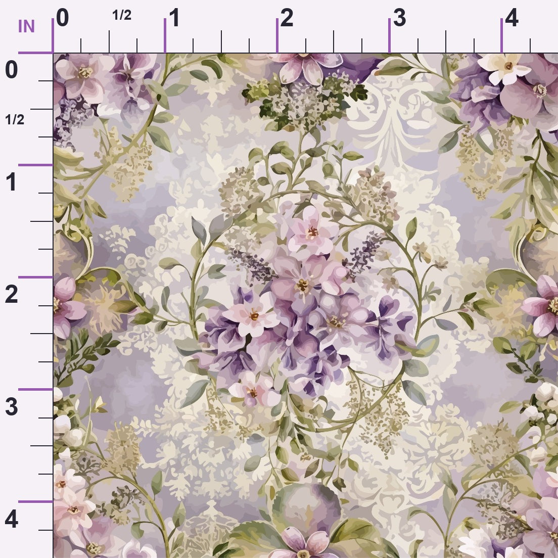 Rococo Blooms Pattern 94 Minky Fabric