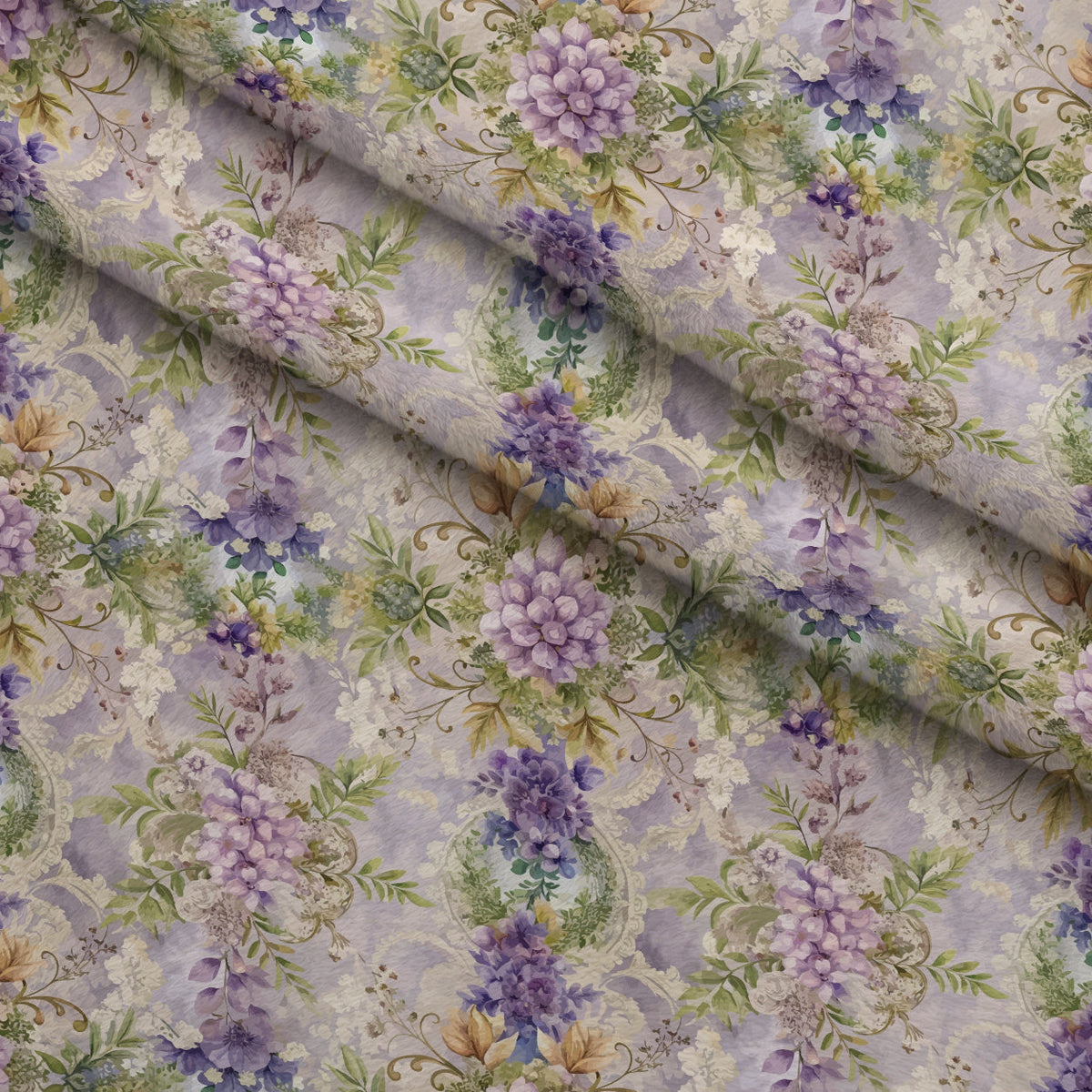 Rococo Blooms Pattern 95 Minky Fabric
