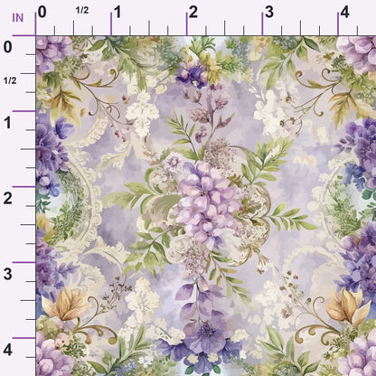 Rococo Blooms Pattern 95 Minky Fabric