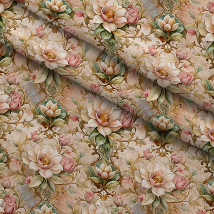 Rococo Blooms Pattern 98 Minky Fabric