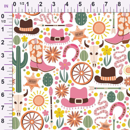 Rodeo Blooms Pattern 1 Minky Fabric