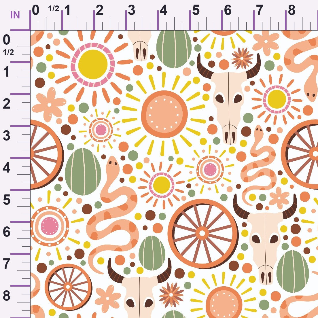 Rodeo Blooms Pattern 5 Minky Fabric