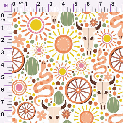 Rodeo Blooms Pattern 5 Minky Fabric