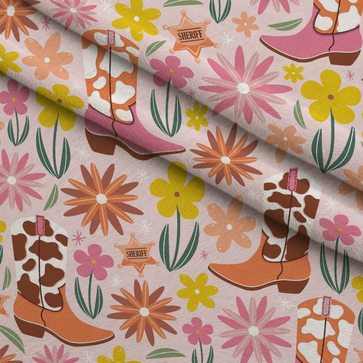 Rodeo Blooms Pattern 7 Minky Fabric