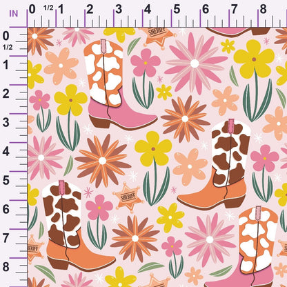 Rodeo Blooms Pattern 7 Minky Fabric