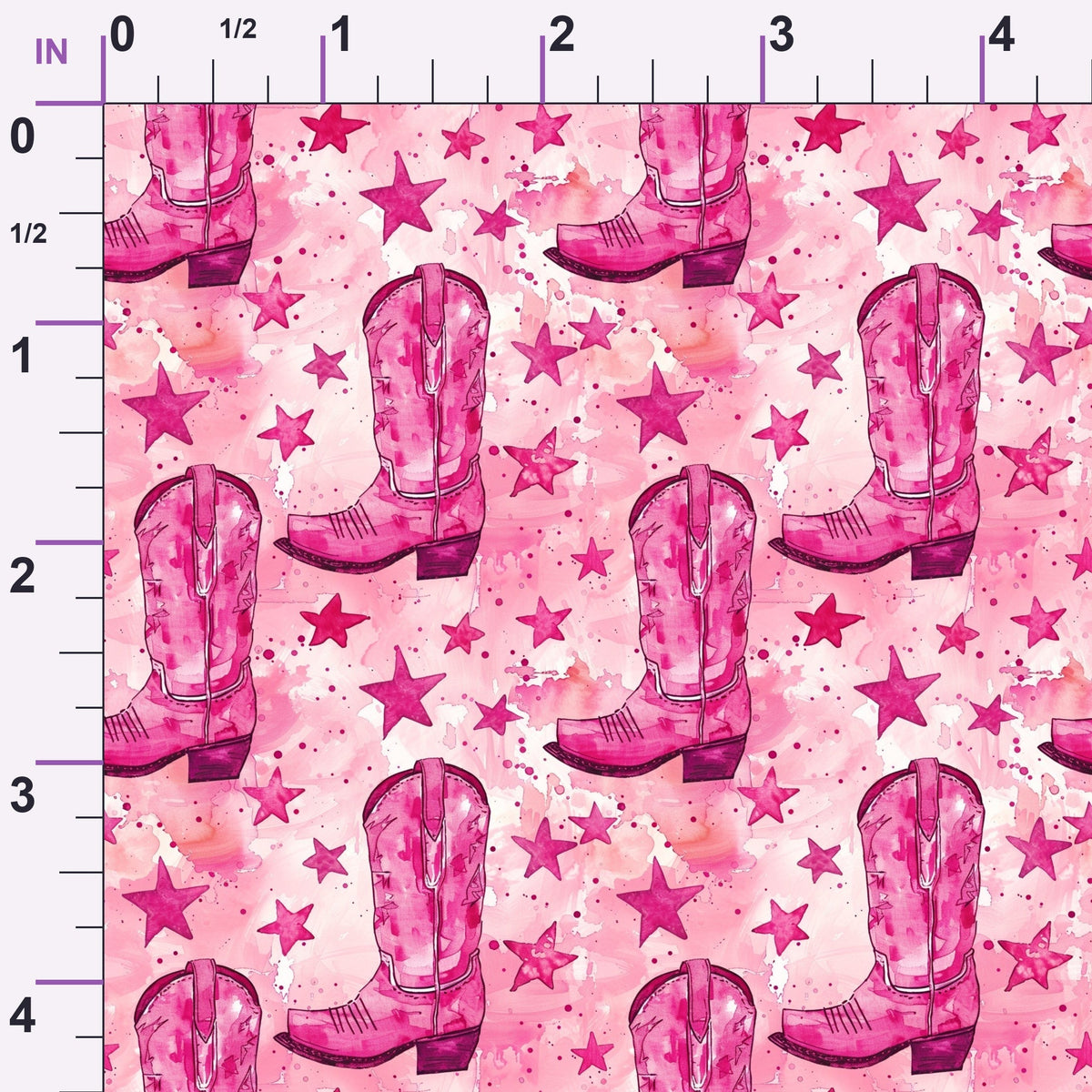 Rodeo Rose Pattern 10 Minky Fabric