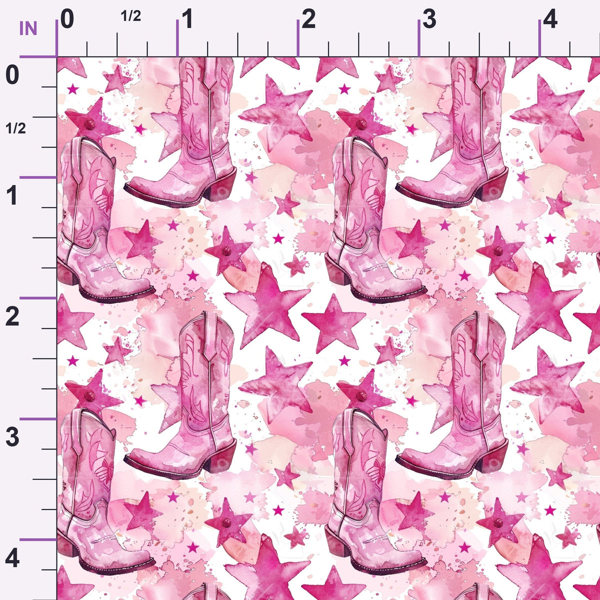 Rodeo Rose Pattern 12 Minky Fabric