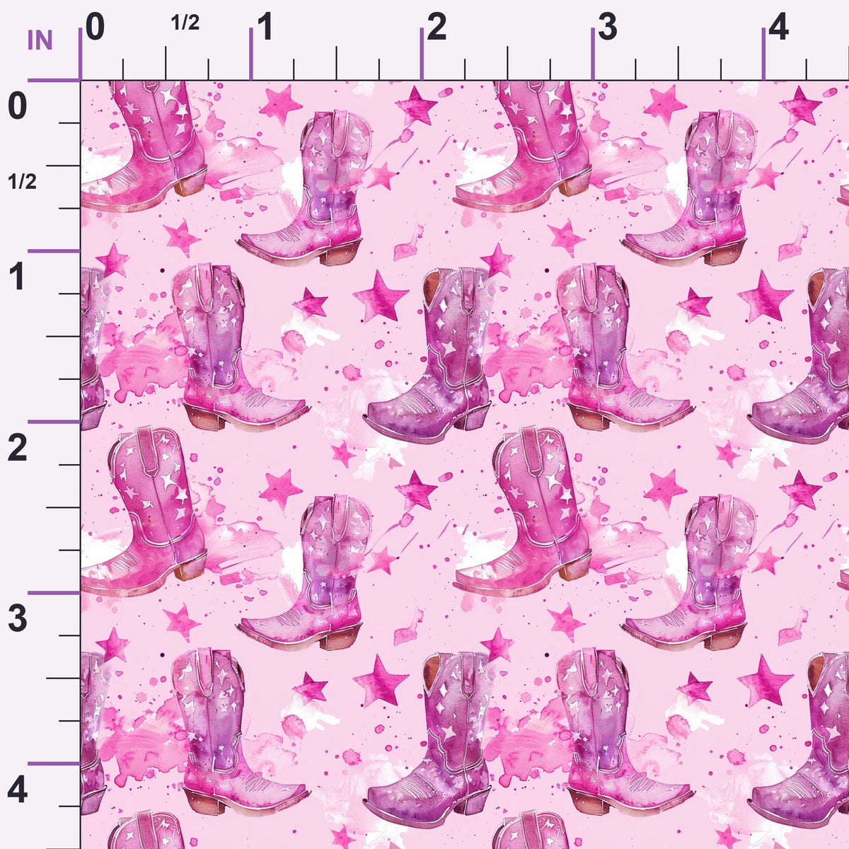 Rodeo Rose Pattern 13 Minky Fabric