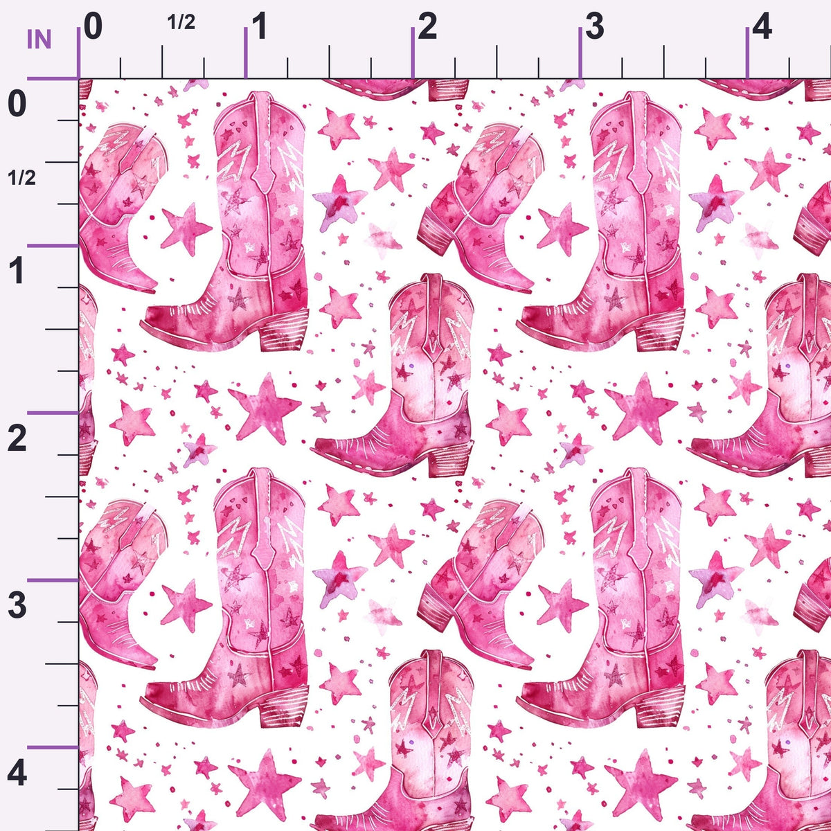 Rodeo Rose Pattern 17 Minky Fabric