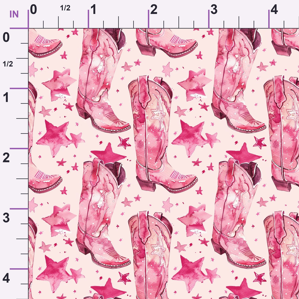 Rodeo Rose Pattern 18 Minky Fabric