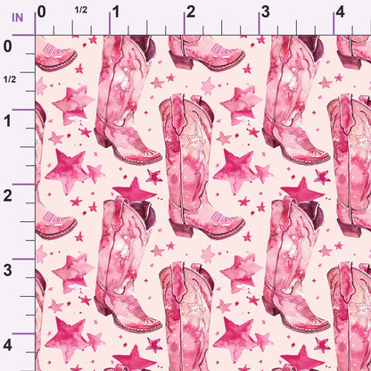 Rodeo Rose Pattern 18 Minky Fabric
