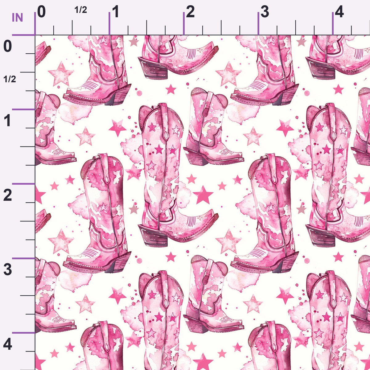 Rodeo Rose Pattern 2 Minky Fabric