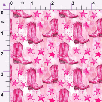 Rodeo Rose Pattern 4 Minky Fabric