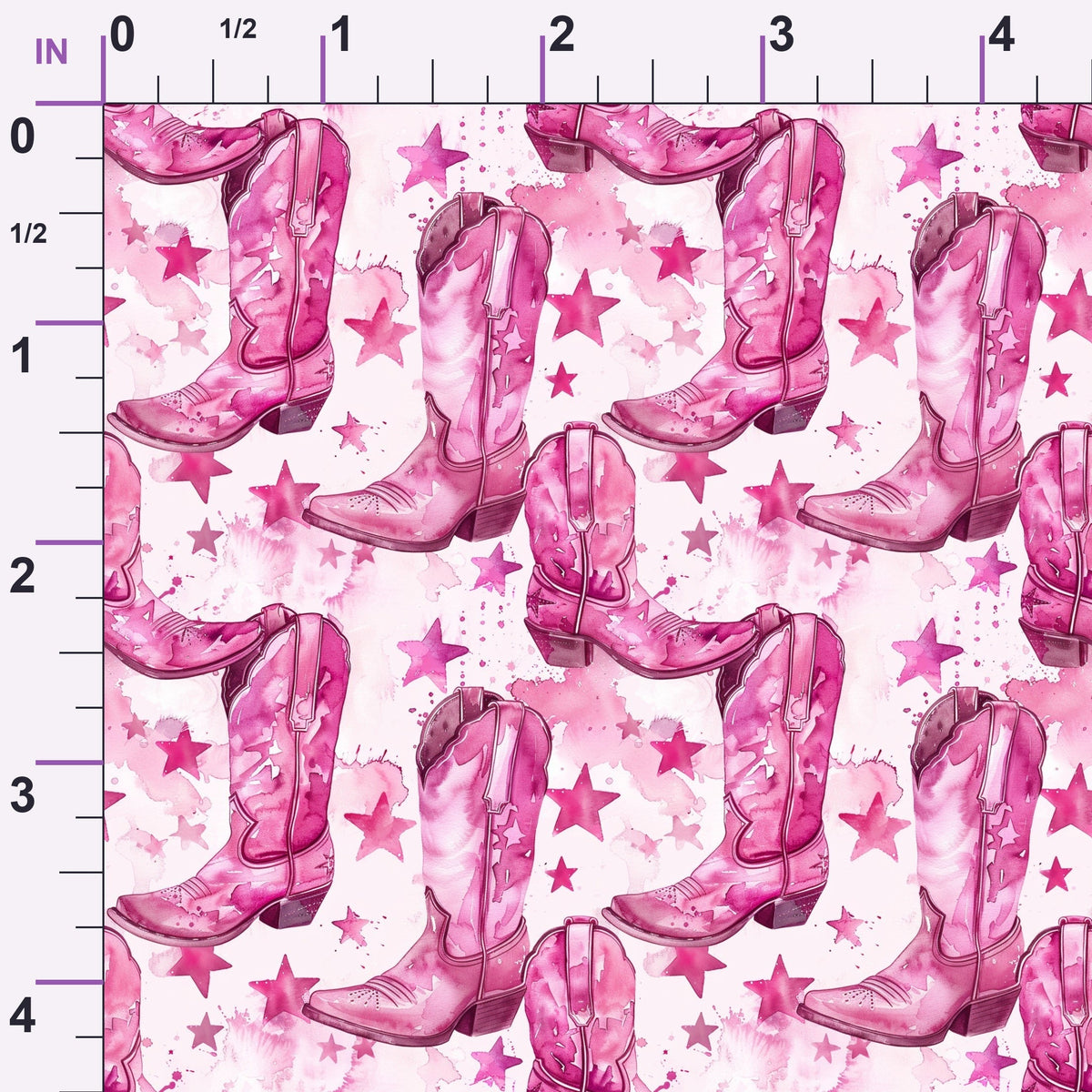 Rodeo Rose Pattern 5 Minky Fabric