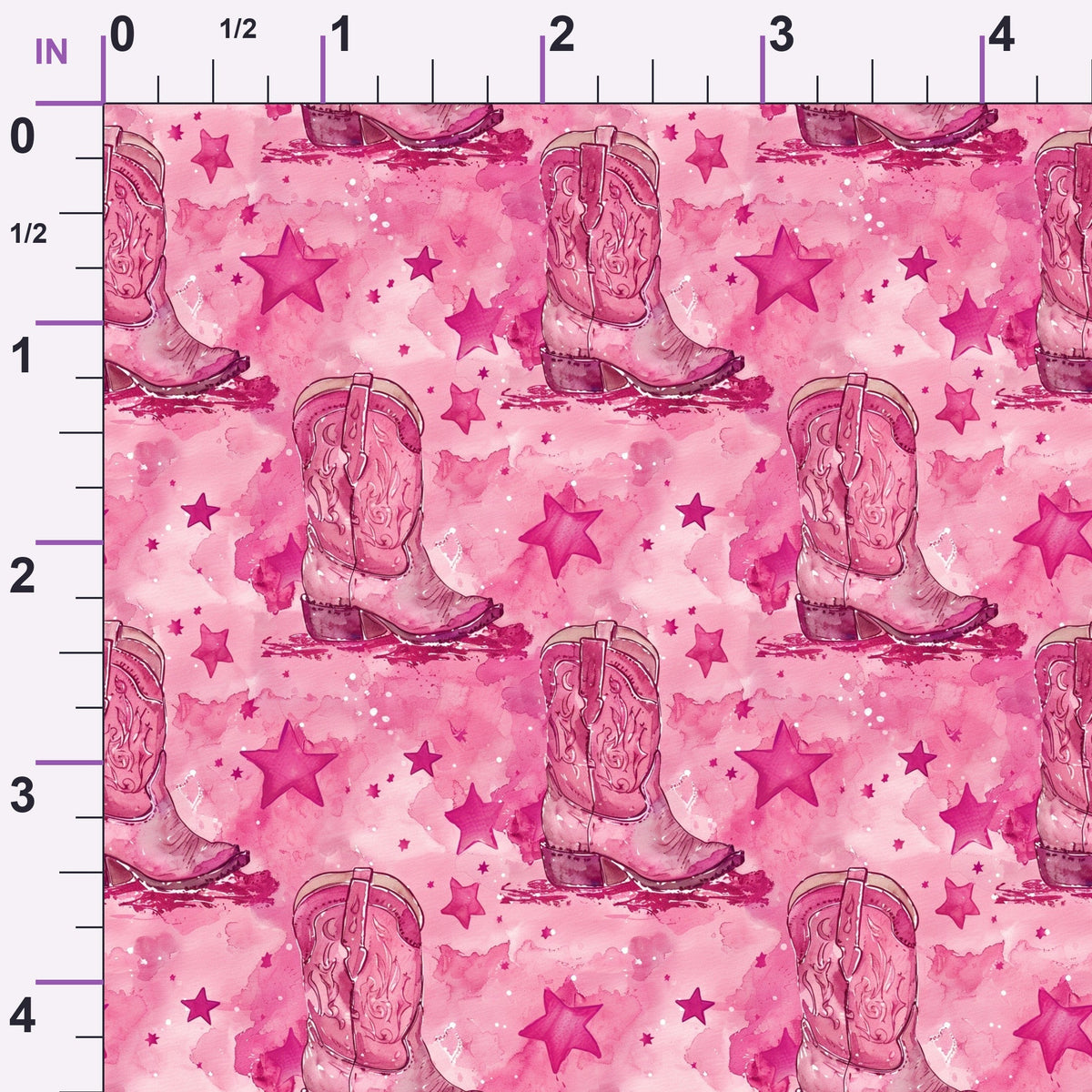 Rodeo Rose Pattern 6 Minky Fabric
