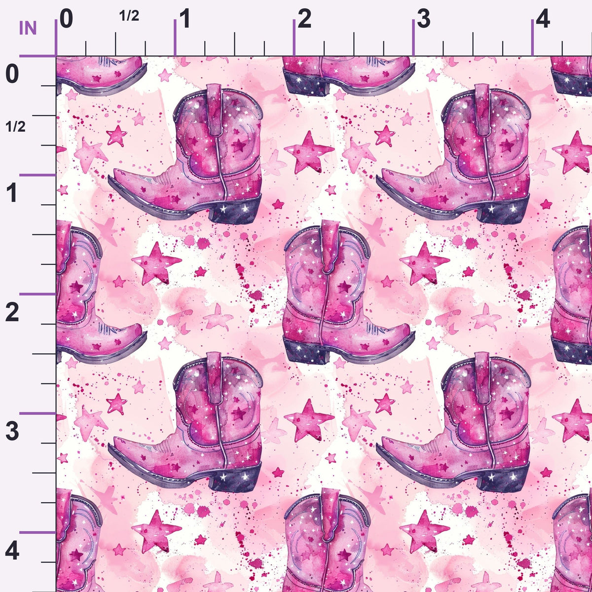 Rodeo Rose Pattern 9 Minky Fabric
