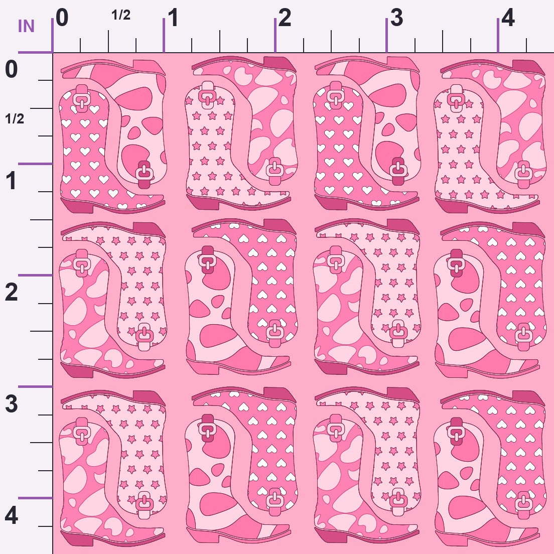 Rodeo Sweetheart Pattern 1 Minky Fabric
