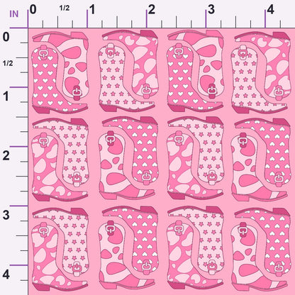 Rodeo Sweetheart Pattern 1 Minky Fabric