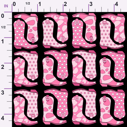 Rodeo Sweetheart Pattern 3 Minky Fabric