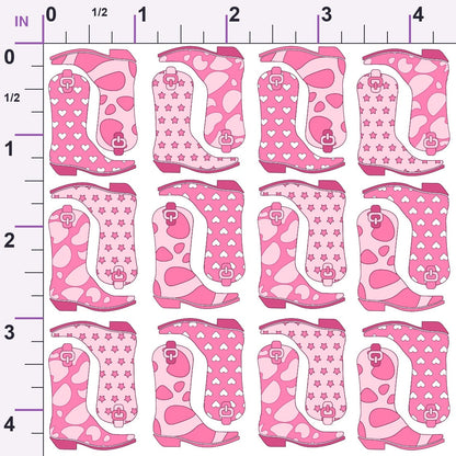 Rodeo Sweetheart Pattern 4 Minky Fabric