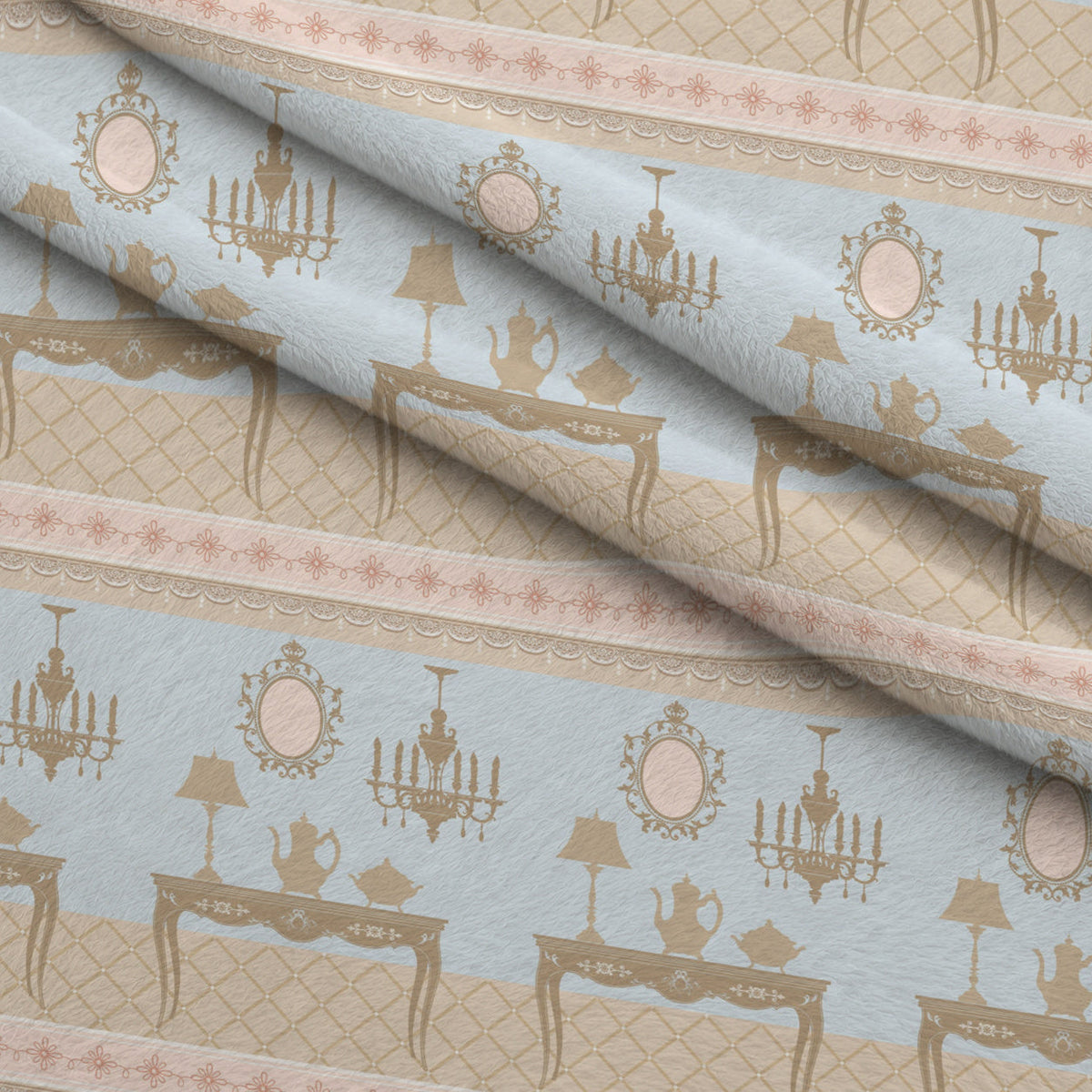 Rose Cameo Parlor Pattern 10 Minky Fabric